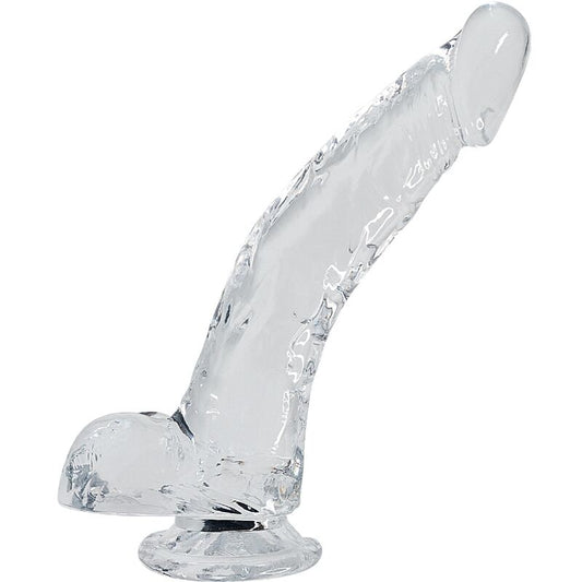 Alive - Stallion Realistic Penis Transparent 22 cm – Suction Cup Dildo