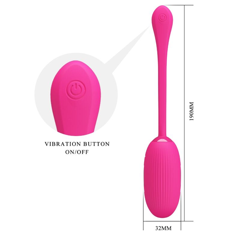 Pretty Love - Doreen Rechargeable Vibrating Egg Magenta Remote Control – Egg Vibrator