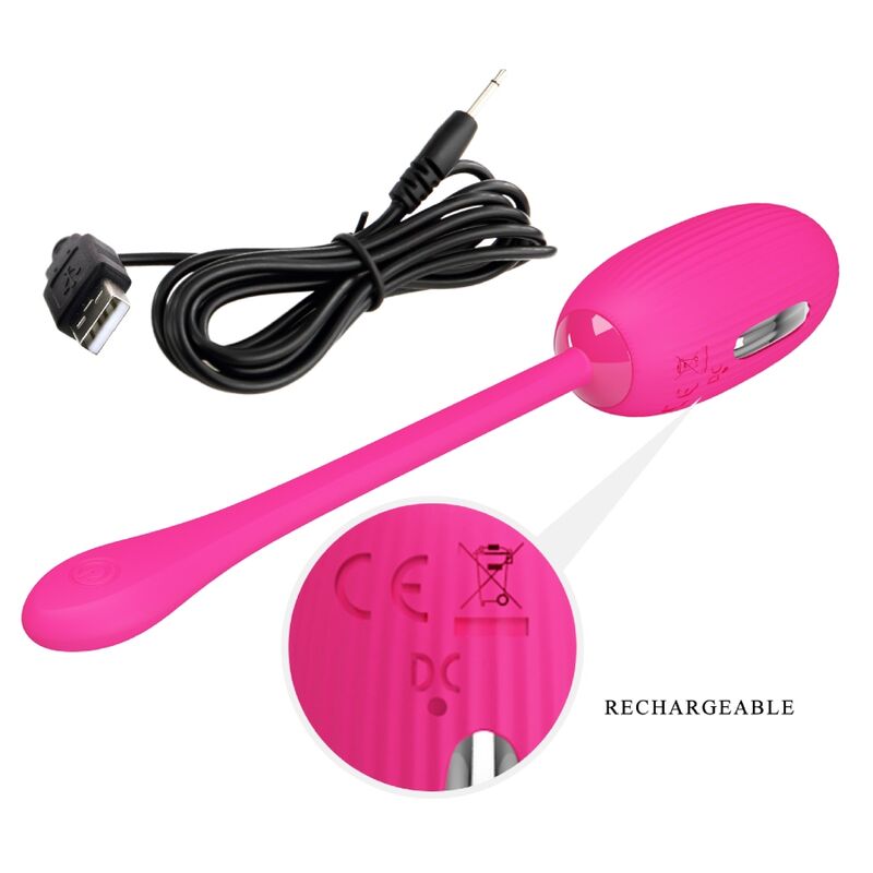 Pretty Love - Doreen Rechargeable Vibrating Egg Magenta Remote Control – Egg Vibrator