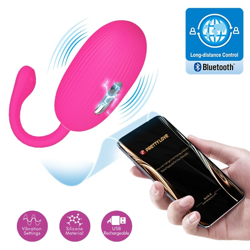 Pretty Love - Doreen Rechargeable Vibrating Egg Magenta Remote Control – Egg Vibrator