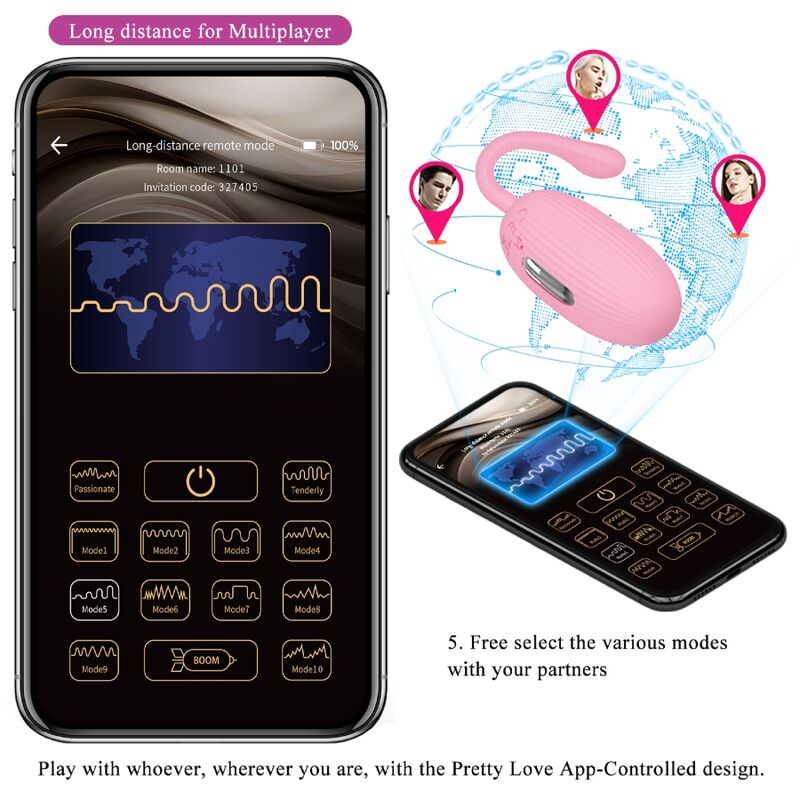 Pretty Love - Doreen Pink Rechargeable Vibrating Egg – Egg Vibrator