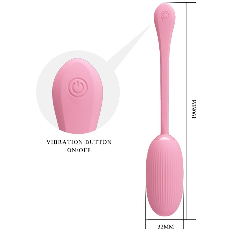 Pretty Love - Doreen Pink Rechargeable Vibrating Egg – Egg Vibrator