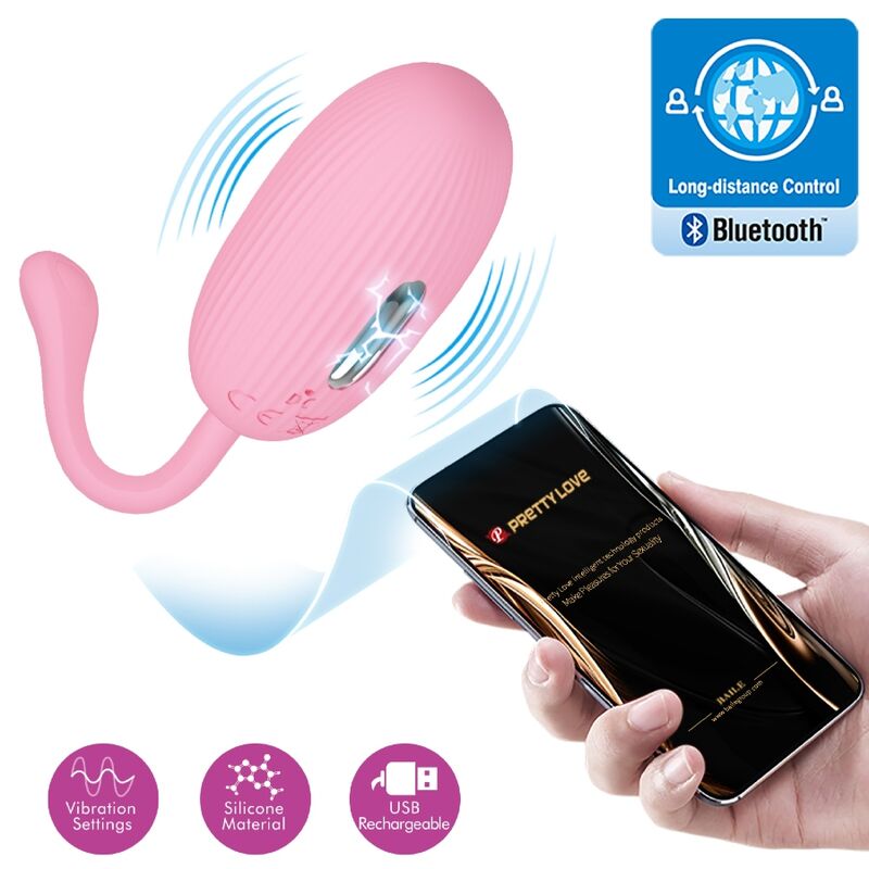 Pretty Love - Doreen Pink Rechargeable Vibrating Egg – Egg Vibrator