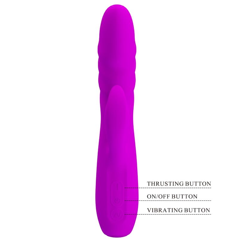Pretty Love - Melanie Purple Rechargeable Rabbit Vibrator – G Spot Rabbit Vibrator