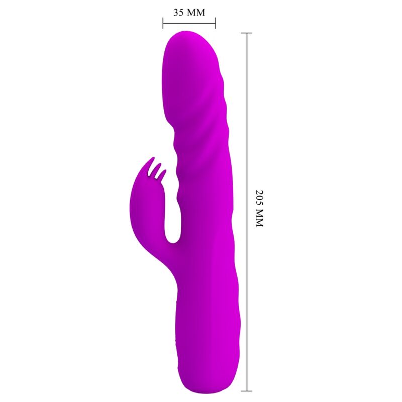 Pretty Love - Melanie Purple Rechargeable Rabbit Vibrator – G Spot Rabbit Vibrator