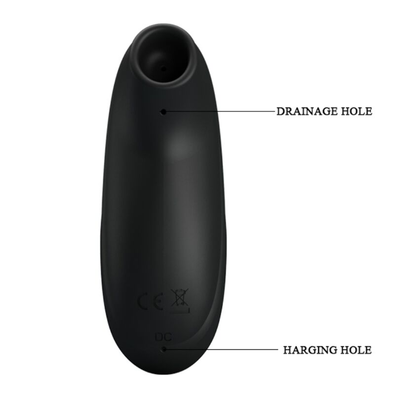 Pretty Love - Luxury Rechargeable Suction Massager Black – Clitoral Vibrator