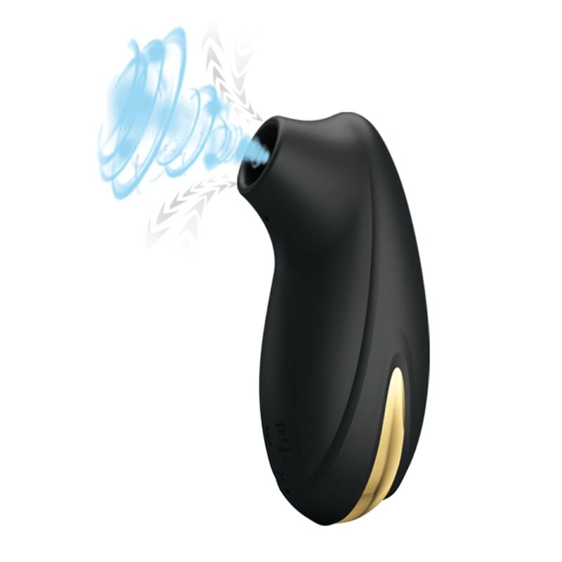 Pretty Love - Luxury Rechargeable Suction Massager Black – Clitoral Vibrator