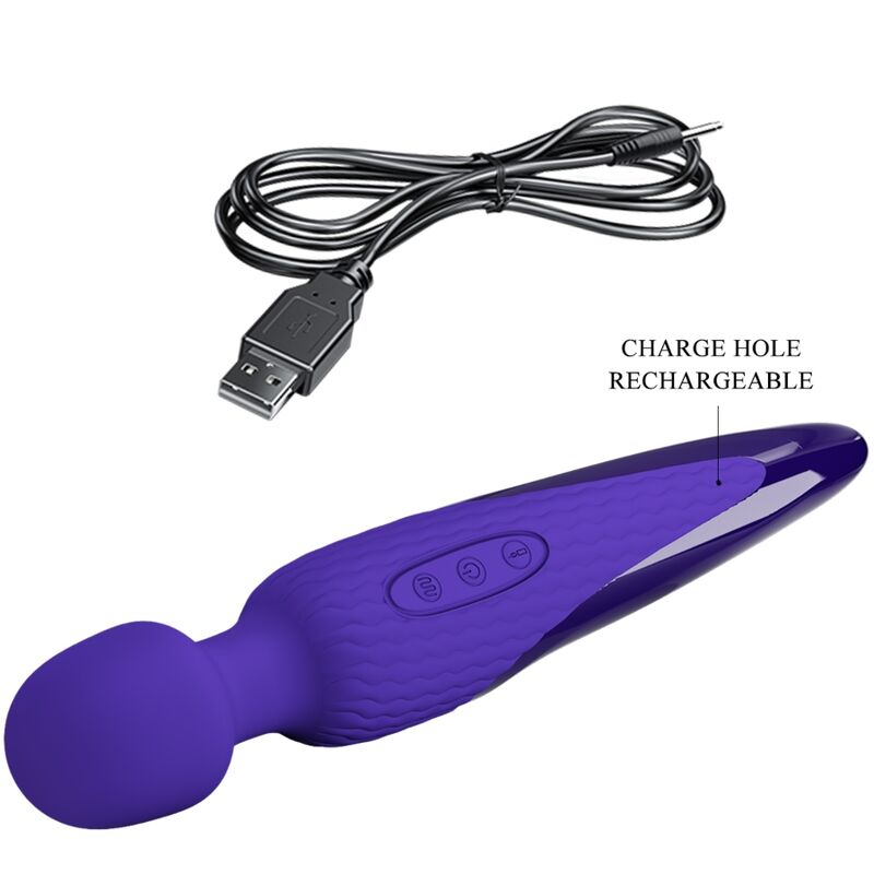 Pretty Love - Antony Youth Wand Vibrator Violet Heat Effect – Powerful Wand Vibrator