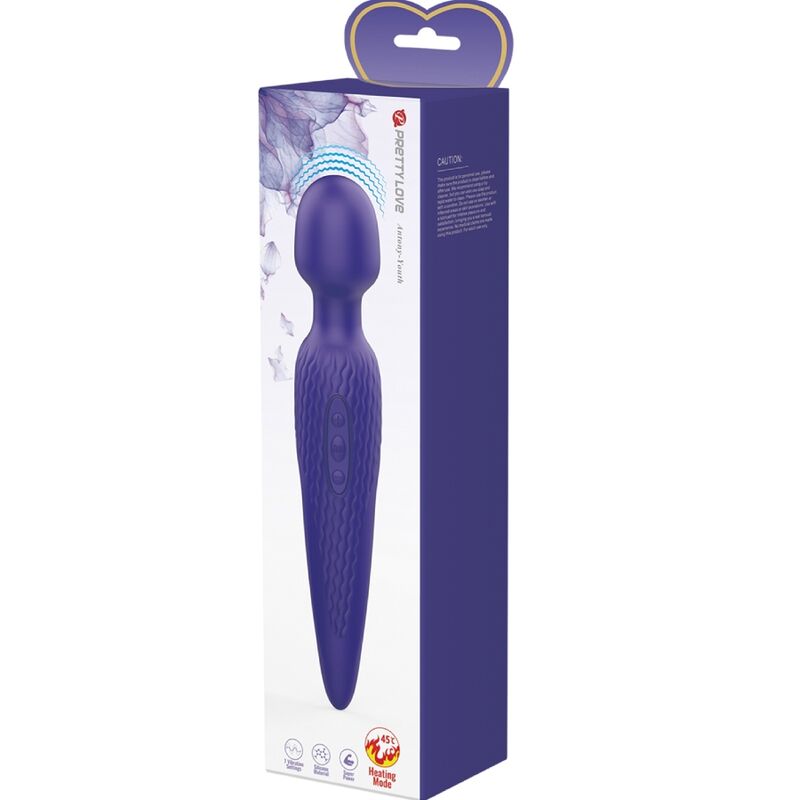 Pretty Love - Antony Youth Wand Vibrator Violet Heat Effect – Powerful Wand Vibrator