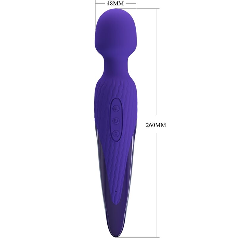 Pretty Love - Antony Youth Wand Vibrator Violet Heat Effect – Powerful Wand Vibrator