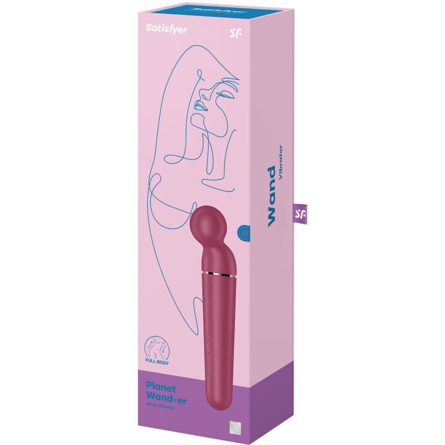 Satisfyer - Planet Wand-Er Vibrator Massager Berry – Wand Vibrator