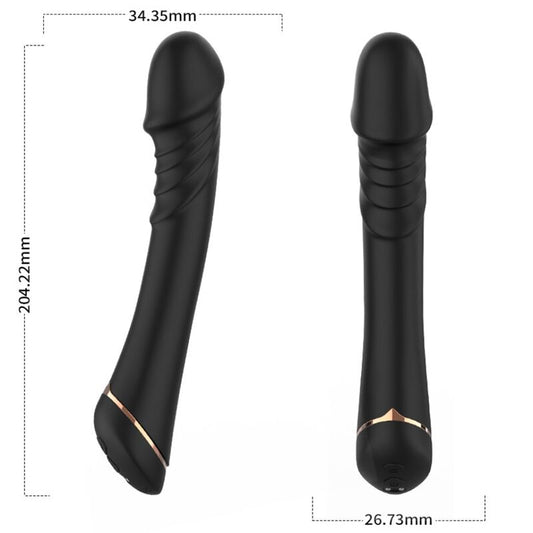 Armony - Dildo Vibrator Silicone Black – Vibrating Dildo