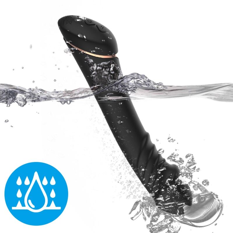 Armony - Dildo Vibrator Silicone Black – Vibrating Dildo