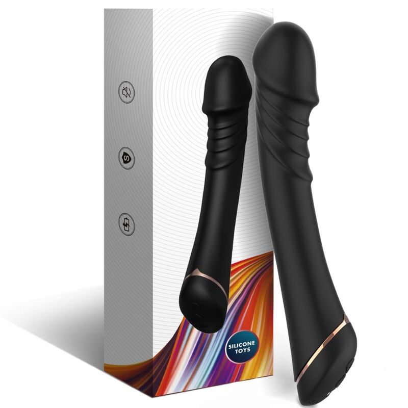 Armony - Dildo Vibrator Silicone Black – Vibrating Dildo