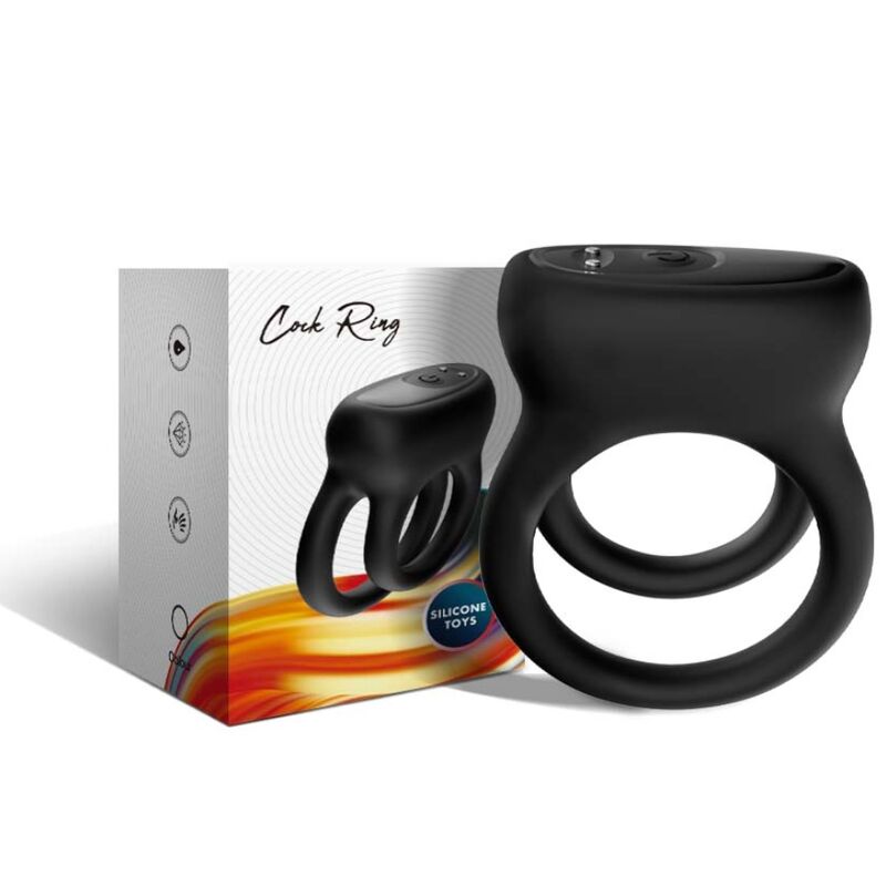 Armony - Double Ring Vibrator Black – Clitoral Vibrator