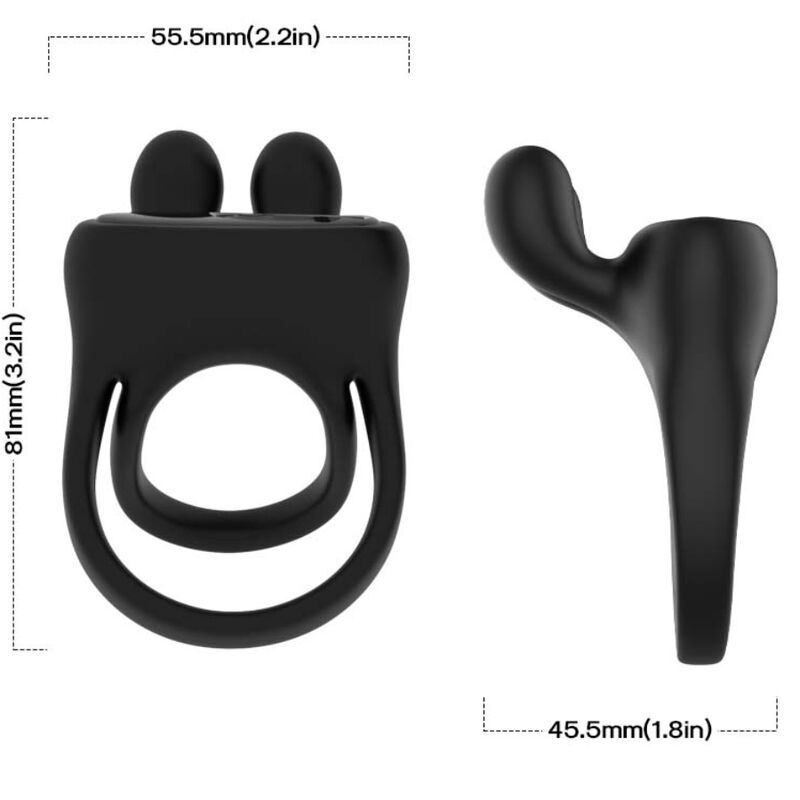 Armony - Ring Vibrator Rabbit Black – Rabbit Vibrator