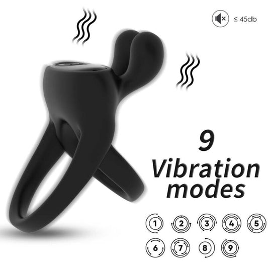 Armony - Ring Vibrator Rabbit Black – Rabbit Vibrator