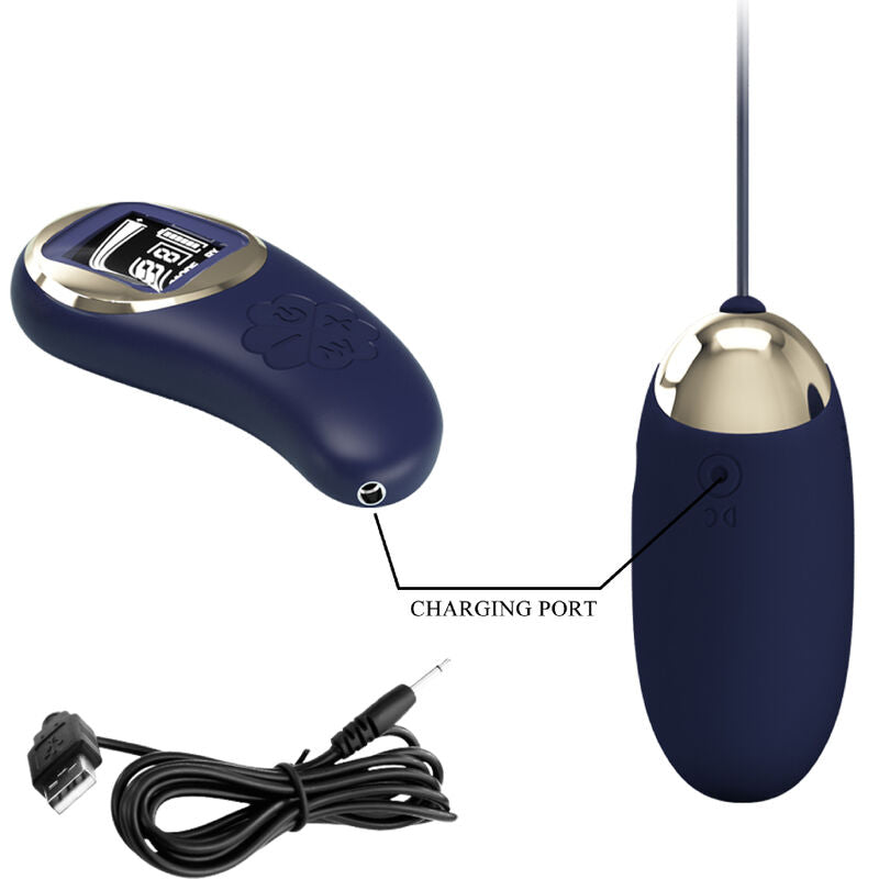 Pretty Love - Mina Vibrating Egg Remote Control Blue – Egg Vibrator