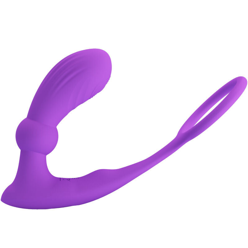 Pretty Love - Warren Remote-Controlled Anal Plug and Penis Ring Violet