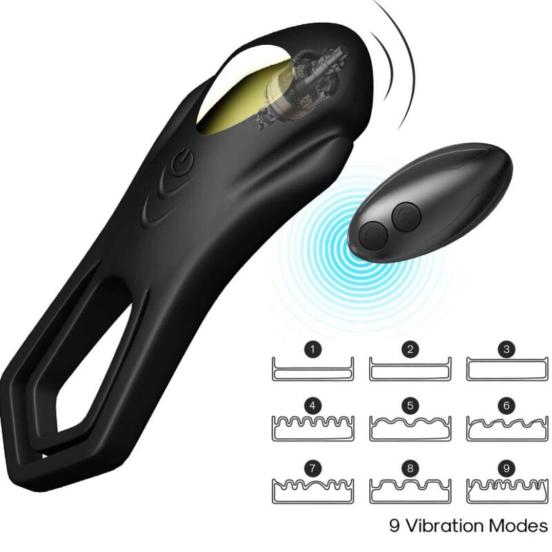 Armony - Roadster Vibrator Double Ring Remote Control Black – Remote Control Vibrator