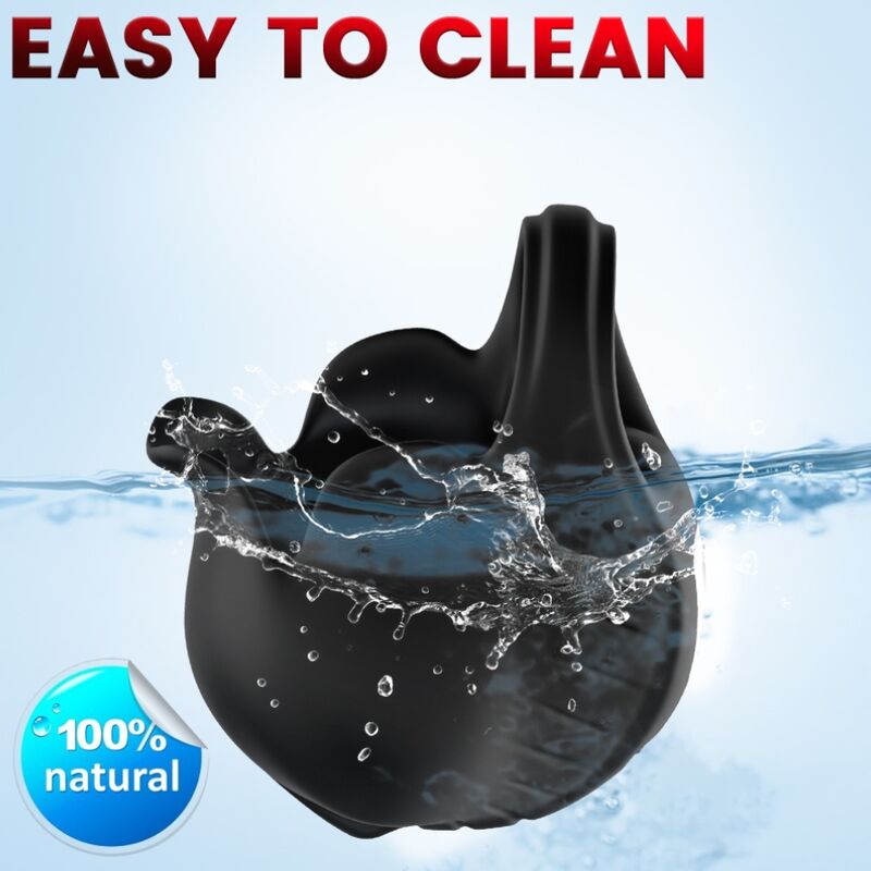Armony - Cupping Vibrator Ring Remote Control Black – Remote Control Vibrator