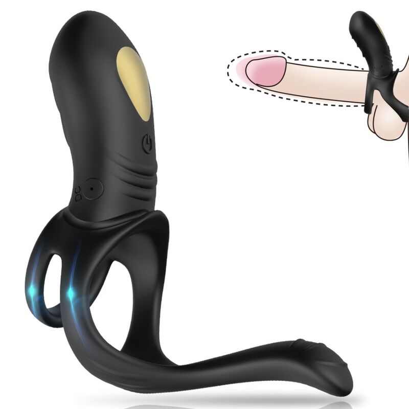 Armony - Joy Jumper Ring Vibrator for Couples & Anal Plug Black – Vibrating Butt Plug
