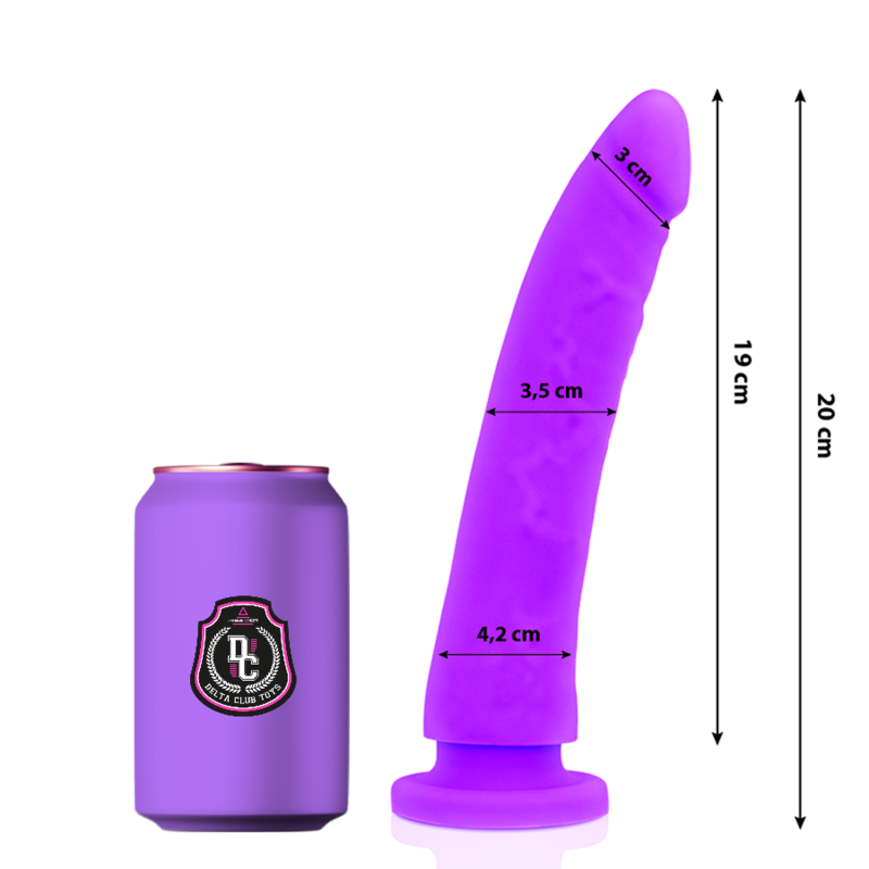 Medical Silicone Dildo 7.9 Inch (20 cm) | Delta Club — Lilac