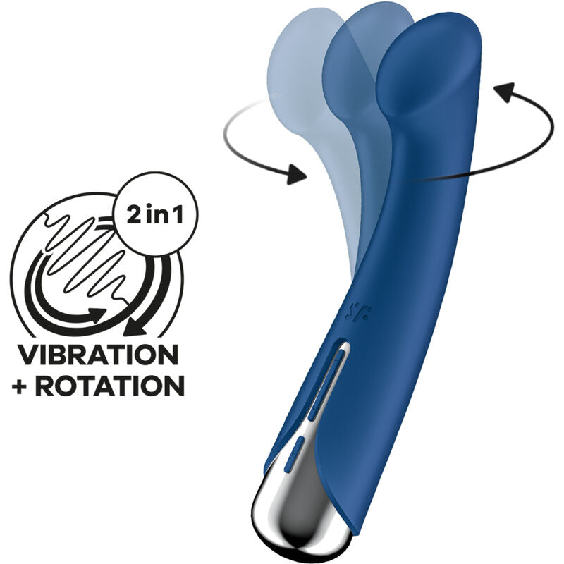 Satisfyer - Spinning g-Sport 1 Rotator Vibrator Blue – G Spot Vibrator