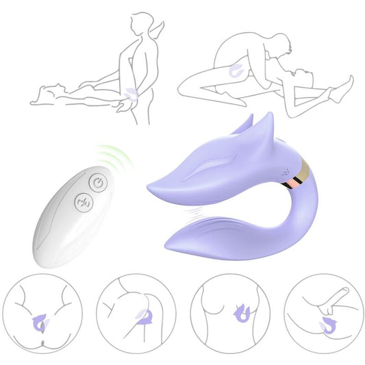 Armony - Fox Vibrator for Couples Remote Control Purple – Remote Control Vibrator