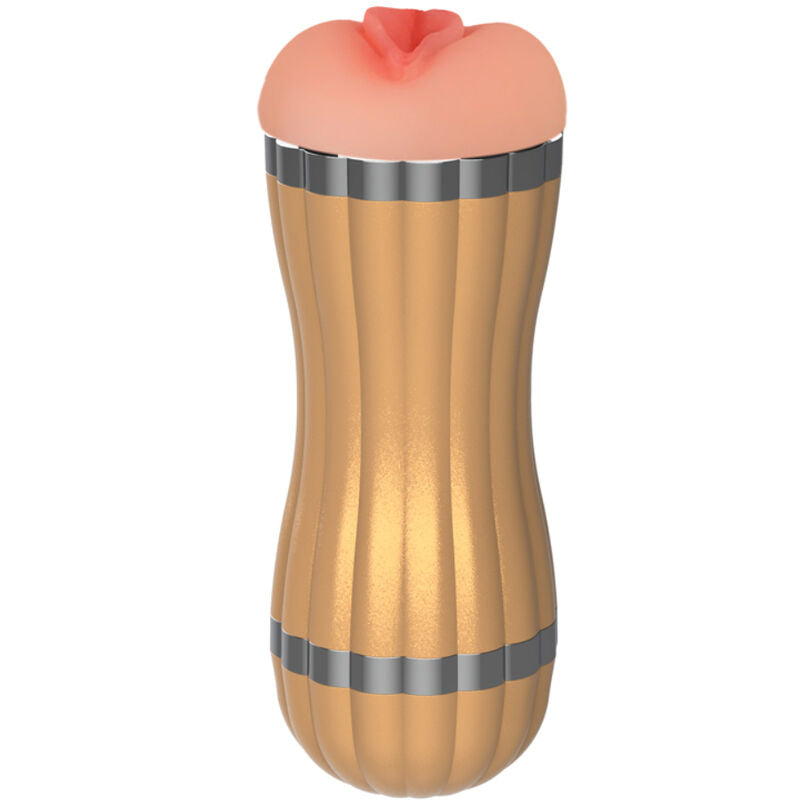 Armony - Bevis Double Masturbator Vagina & Mouth Without Vibration Gold – Male Masturbator