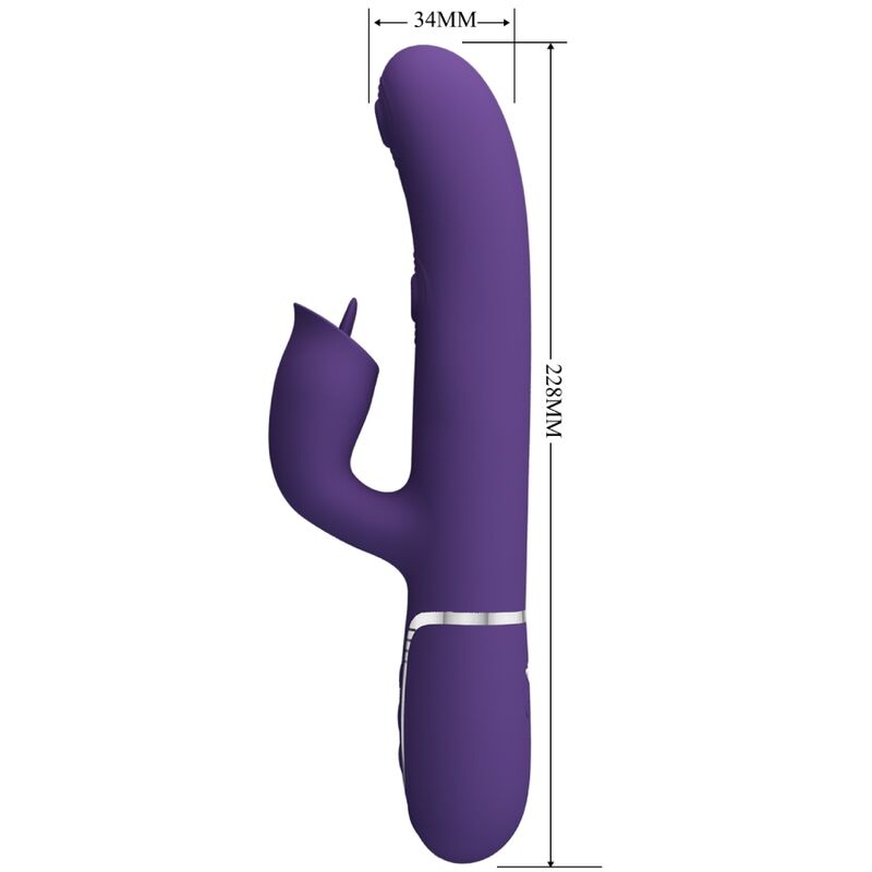 Pretty Love - Rabbit Vibrator with Licking Purple – G Spot Rabbit Vibrator
