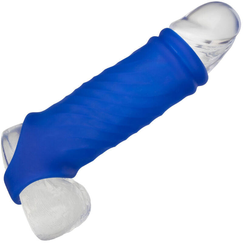 Calexotics - Admiral Wave Penis Cover Liquid Silicone Blue