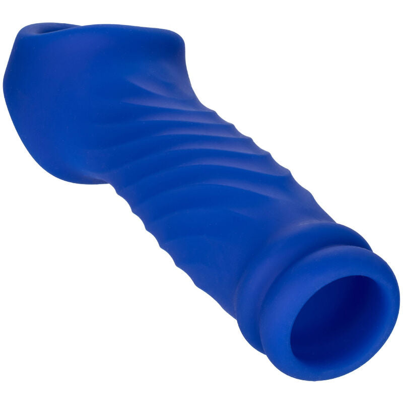 Calexotics - Admiral Wave Penis Cover Liquid Silicone Blue