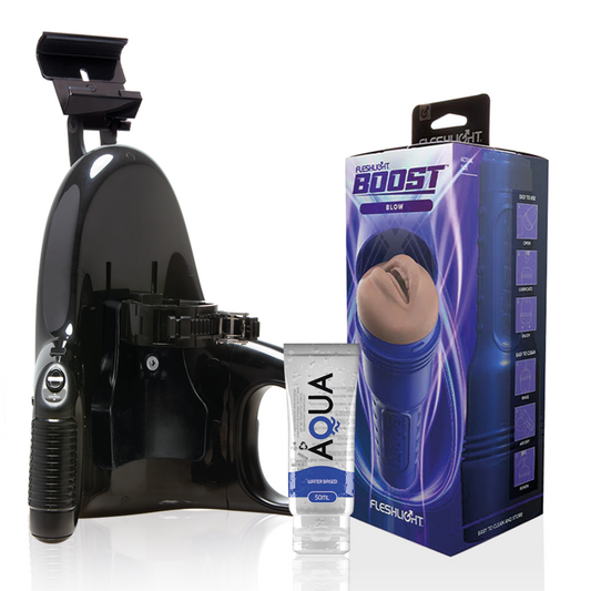 Fleshlight - Blow Lm Flesh Rp + Universal Launch + Aqua Quality Lubricant 50 ml – Water Based Lubricant