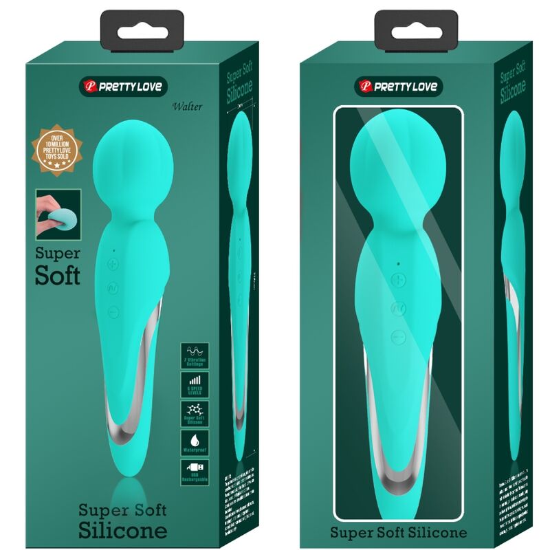 Pretty Love - Walter Vibrator Wand Aqua Green – Wand Vibrator