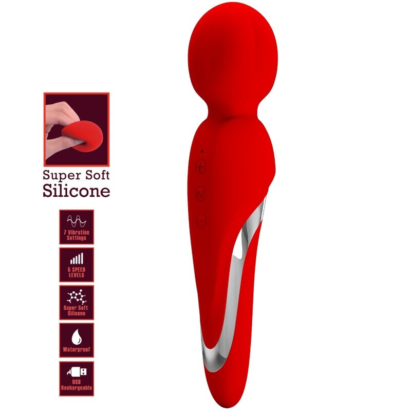 Pretty Love - Walter Vibrator Wand Red – Wand Vibrator