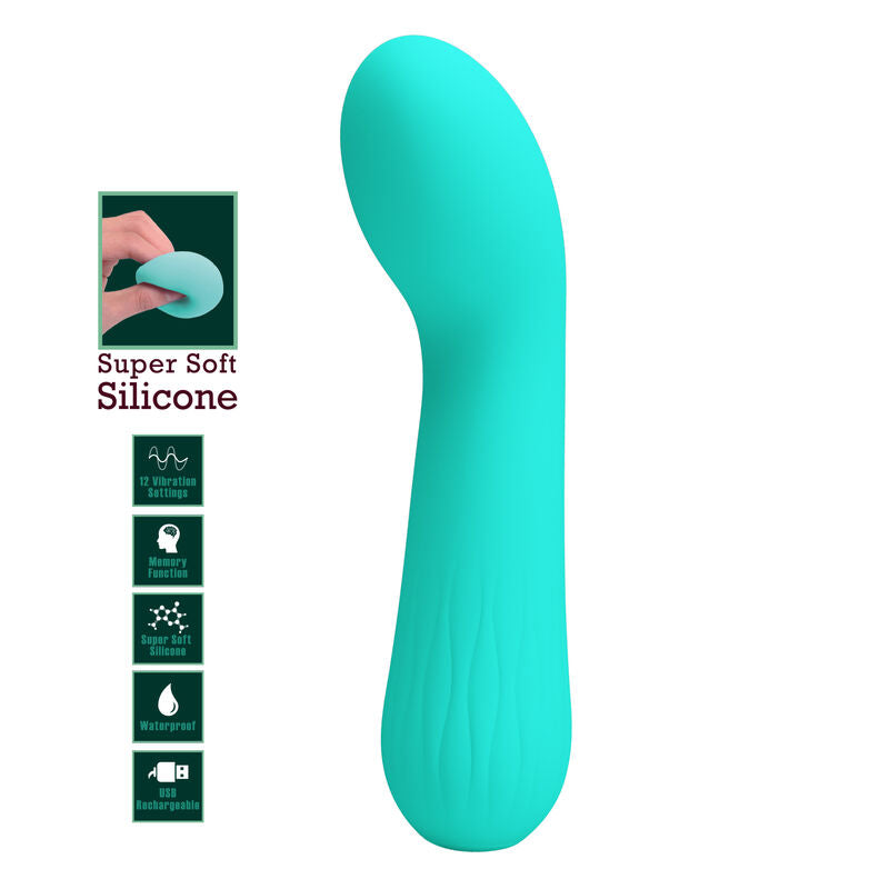 Pretty Love - Faun Rechargeable Vibrator Aqua Green – G Spot Vibrator