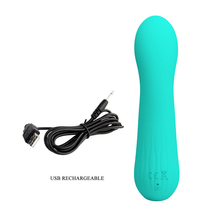 Pretty Love - Faun Rechargeable Vibrator Aqua Green – G Spot Vibrator
