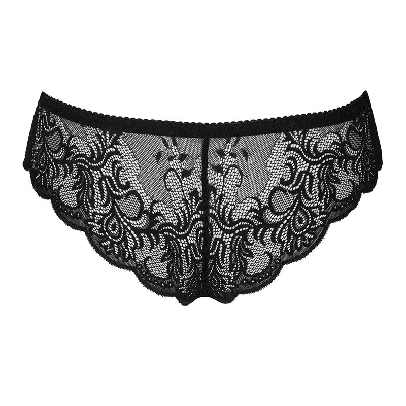 Livco Corsetti Fashion - Love Story Lc Panty Crotchless Black