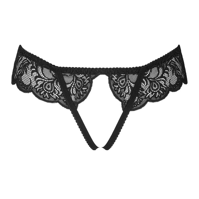 Livco Corsetti Fashion - Love Story Lc Panty Crotchless Black