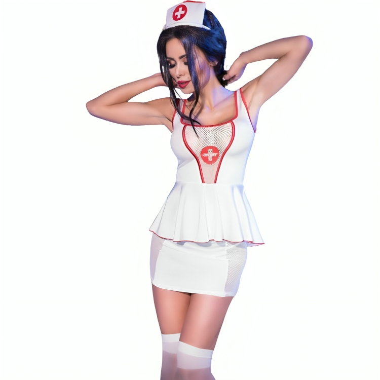 Chilirose - Cr 4160 Costume Nurse Top & Skirt L/XL – Sexy Costume