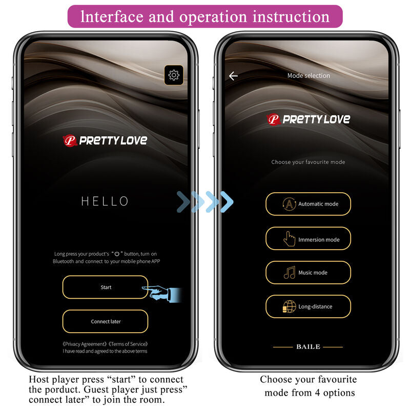 Pretty Love - Hector Electroshock Vibrator by App Control Purple – App Controlled Vibrator