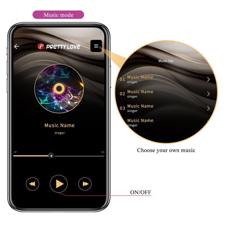 Pretty Love - Hector Electroshock Vibrator by App Control Purple – App Controlled Vibrator