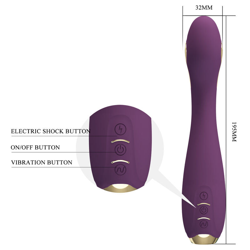 Pretty Love - Hector Electroshock Vibrator by App Control Purple – App Controlled Vibrator