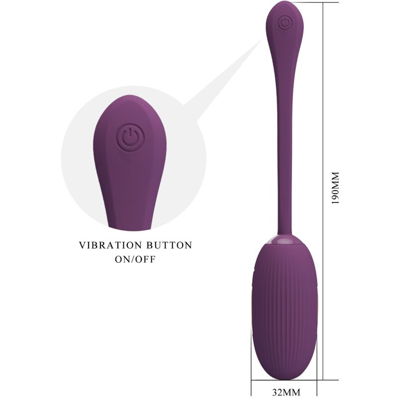 Pretty Love - Doreen Purple Rechargeable Vibrating Egg – Egg Vibrator