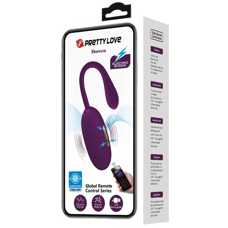 Pretty Love - Doreen Purple Rechargeable Vibrating Egg – Egg Vibrator