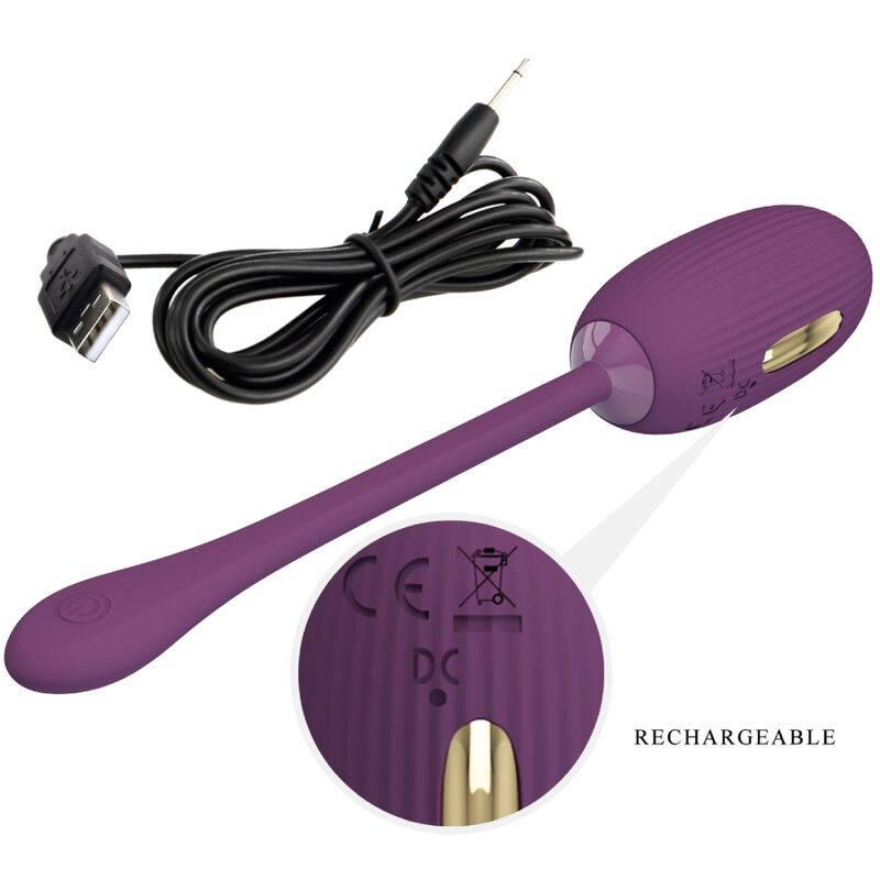 Pretty Love - Doreen Purple Rechargeable Vibrating Egg – Egg Vibrator