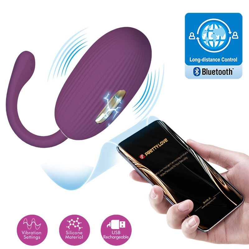 Pretty Love - Doreen Purple Rechargeable Vibrating Egg – Egg Vibrator