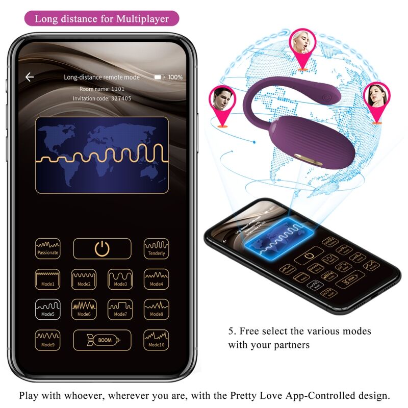 Pretty Love - Doreen Purple Rechargeable Vibrating Egg – Egg Vibrator