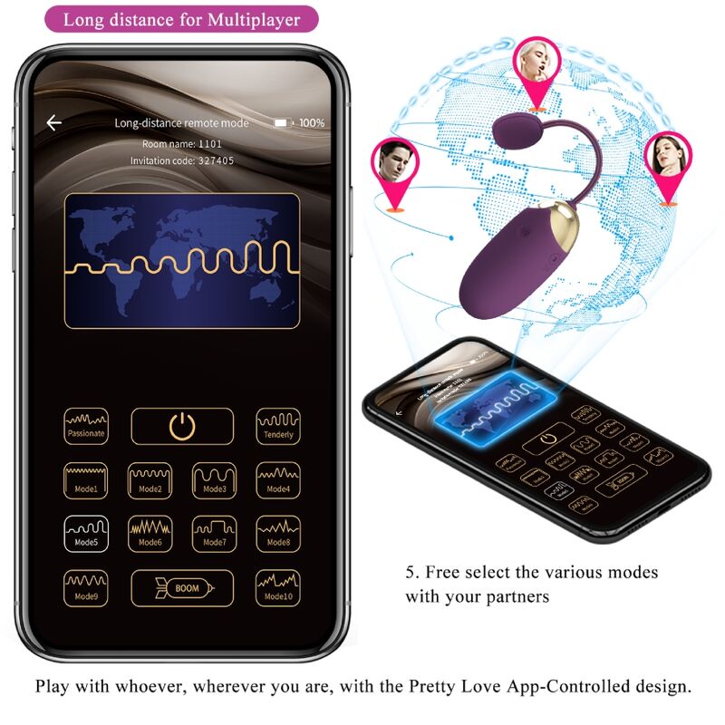 Pretty Love - Abner App Purple – Bullet Vibrator